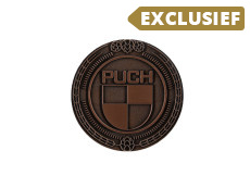 Badge / embleem Puch logo brons 47mm RealMetal®